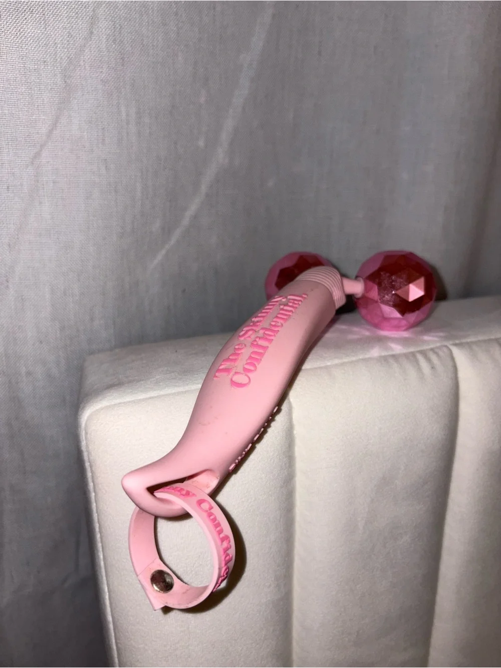 Pink Dual-Roller Facial Massager by The Skinny Confidential
